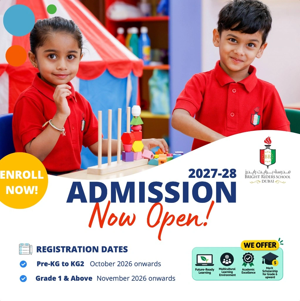 Admissions open at Bright Riders School Dubai