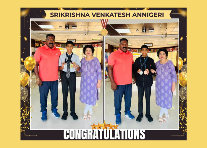 BRS applauds the achievement of Srikrishna Venkatesh Annigeri 